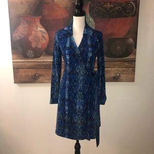 🦋 Calvin Klein Long sleeve wrap dress